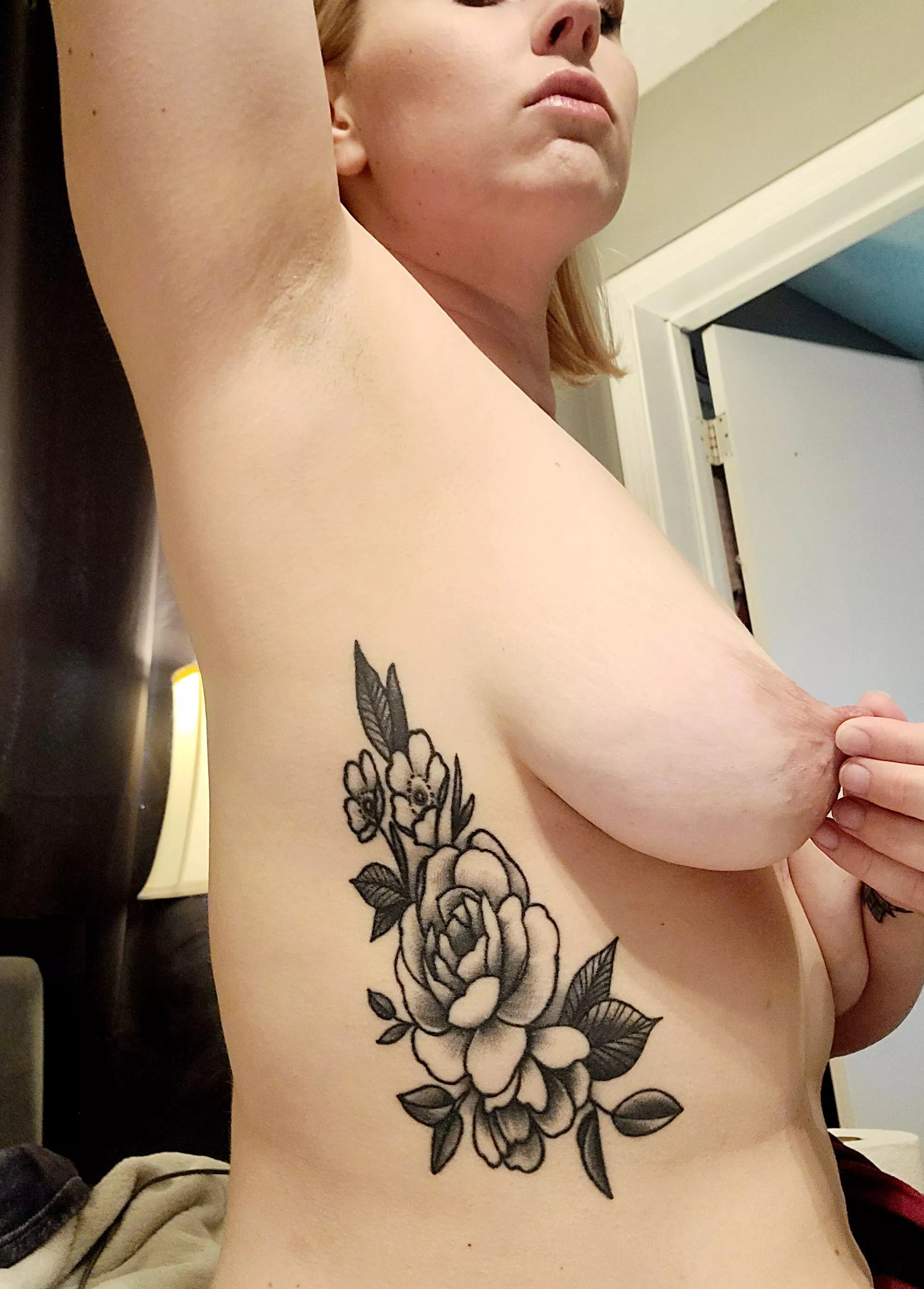 Just finished working out. I hope you don't mind a little sweat.