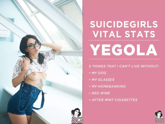 Learn more about Yegola on SuicideGirls! ✨