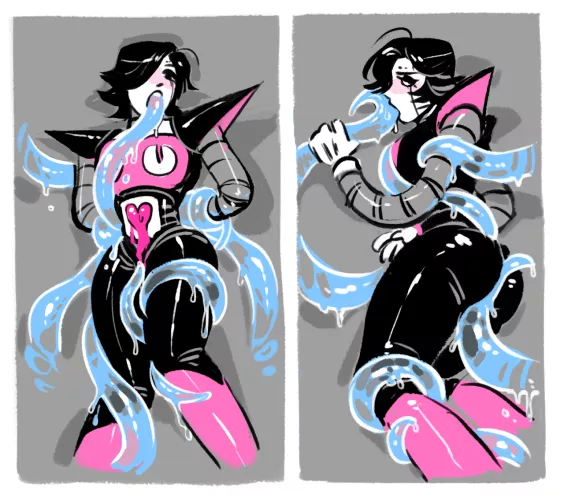 [Mettaton] gets caught by tentacles (hotlegmeme)