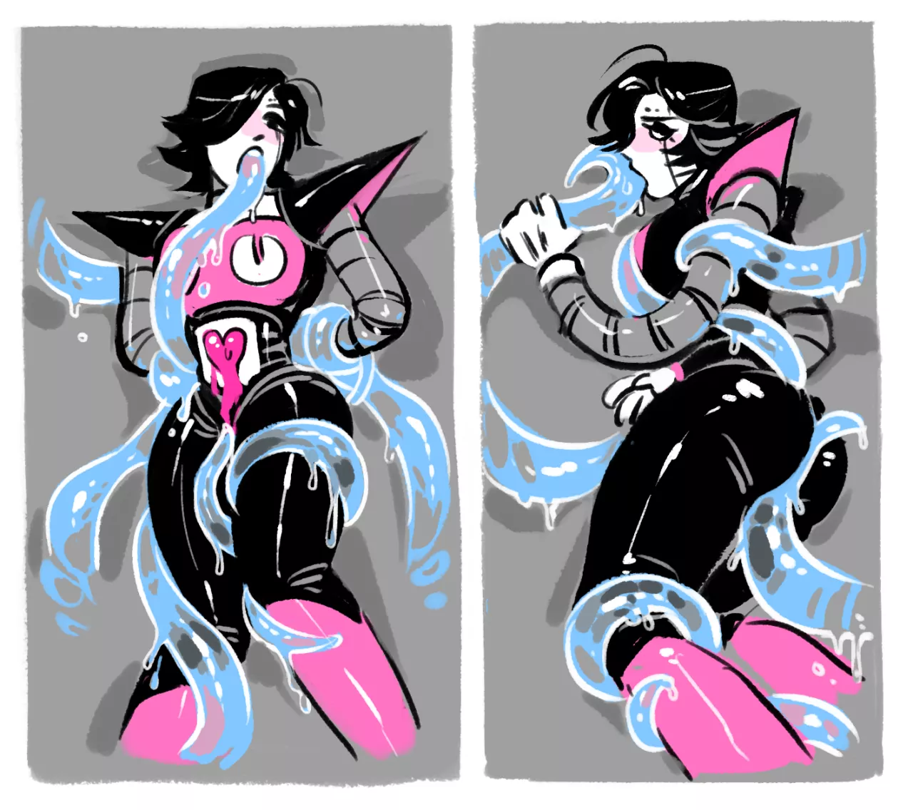 [Mettaton] gets caught by tentacles (hotlegmeme)