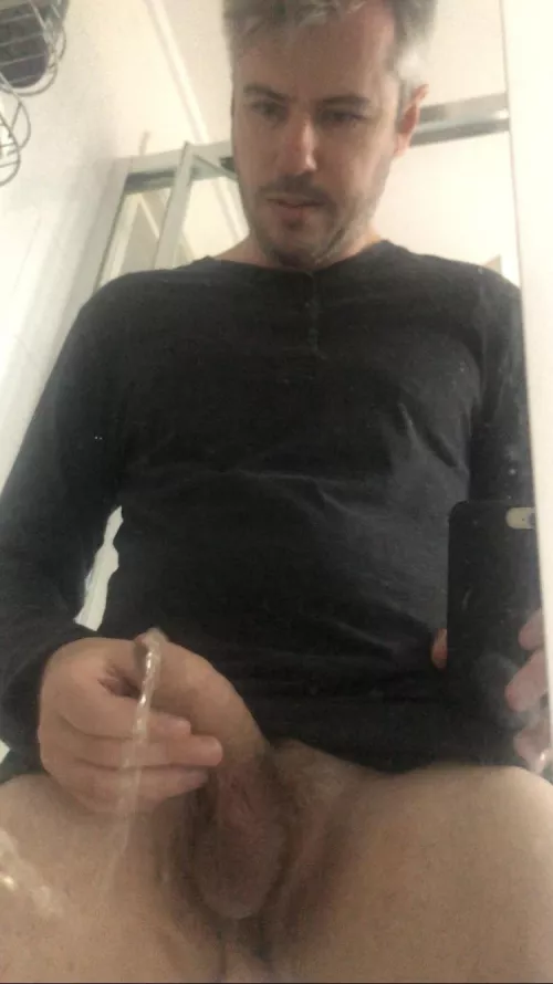 Peeing on the mirror