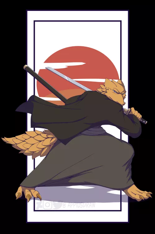 Samurai Lizard (Art by Me)