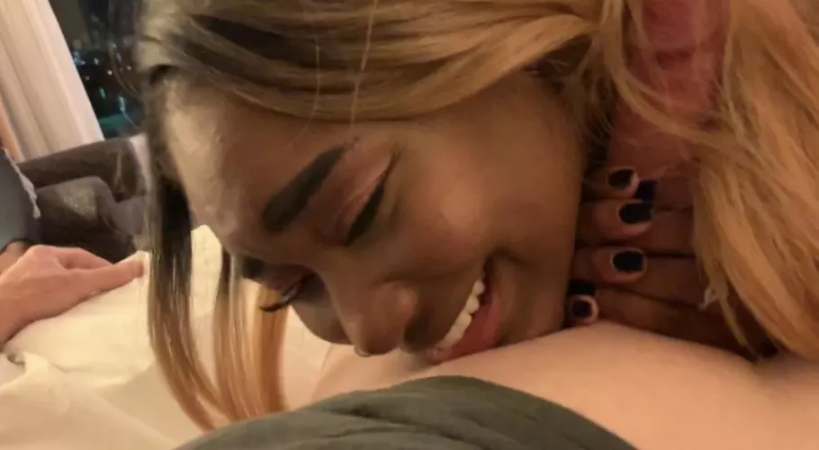 When one big dick is pounding you silly you can’t suck the other on but you don’t want to let it go either lol