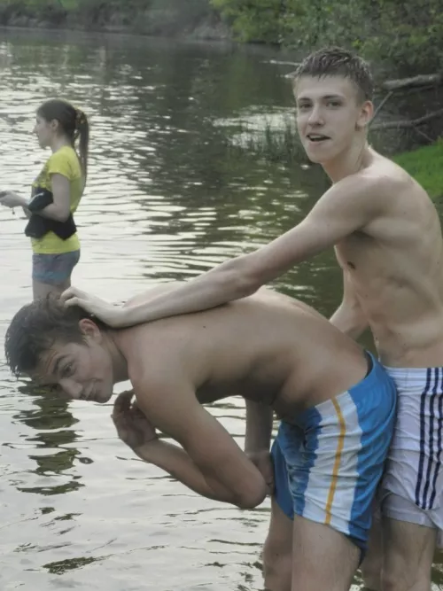 When she's not looking