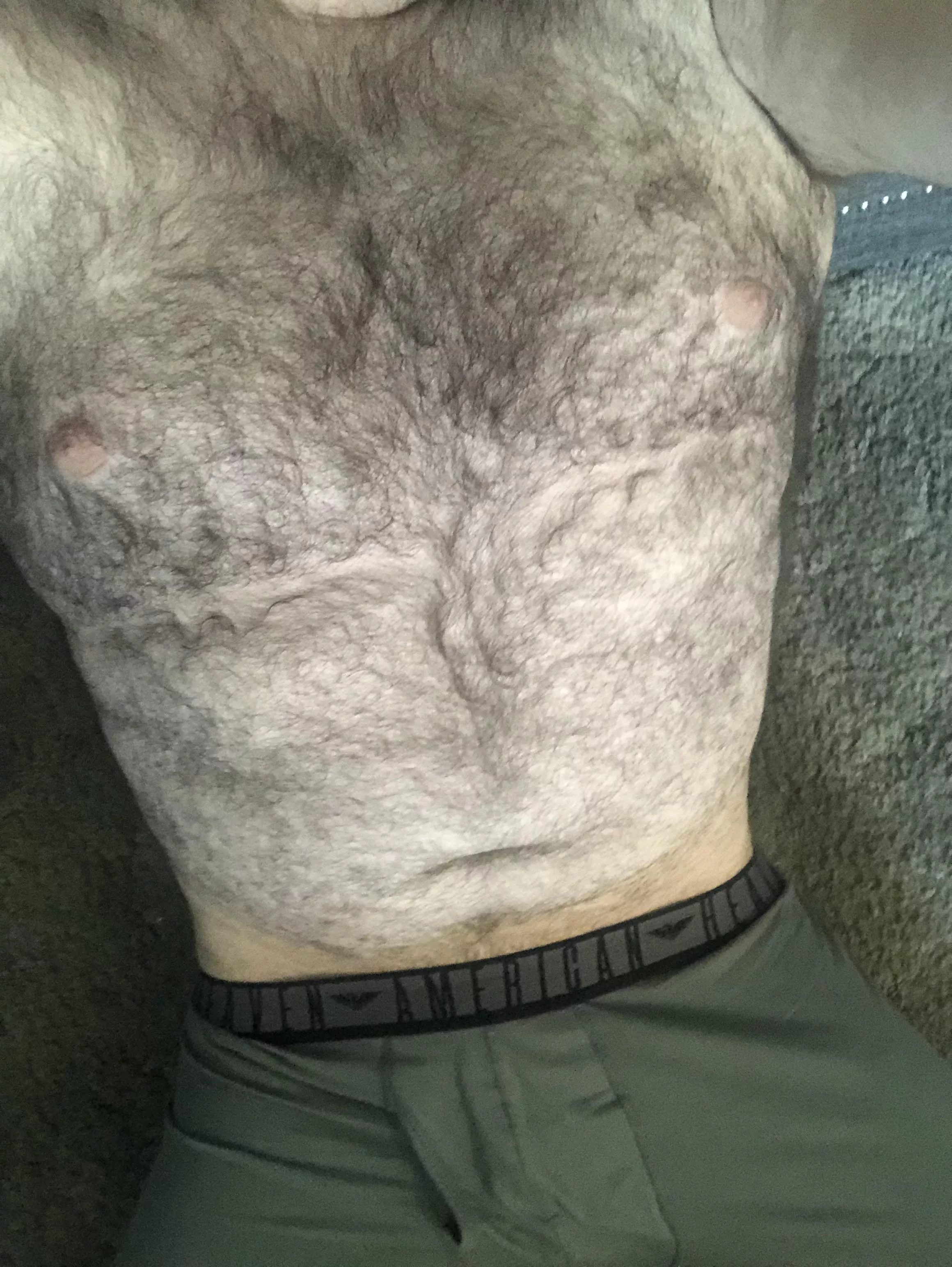 Bored and horny. Old account deleted. Anyone wana chat with a “too big” and “too hairy” guy?