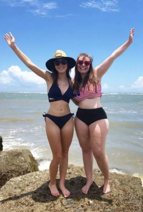 I guess if you like this my sister and I have to shower of our tits