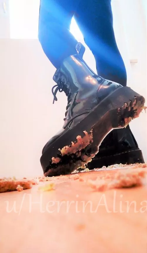 i have prepared a meal for you with my boots, make yourself useful