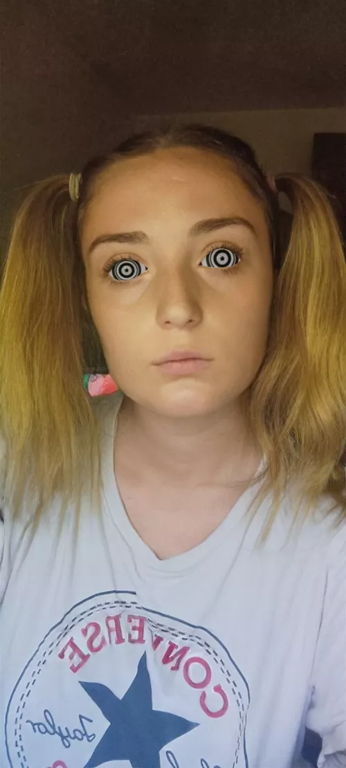 I'm not going to put my hair into pigtails that's sill.....