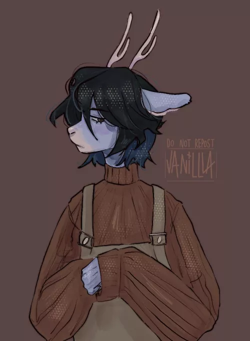 my fursona 🤌 they still don't have a name but I already love them so much