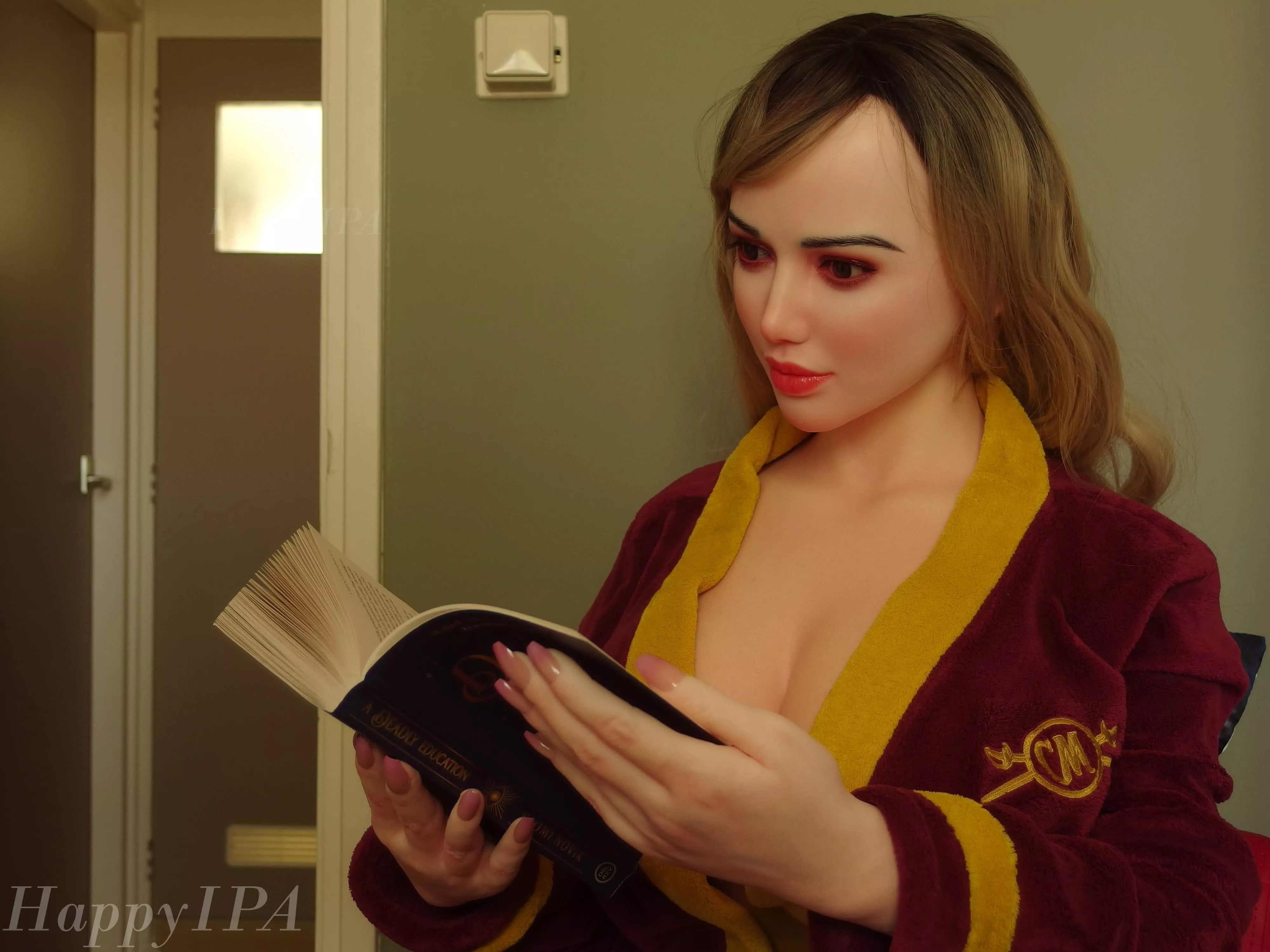 Celine reading Naomi Noviks 