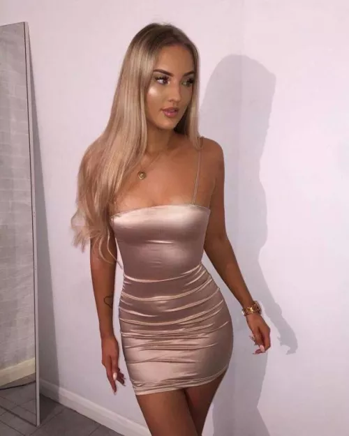 Delightfully tight silky dress