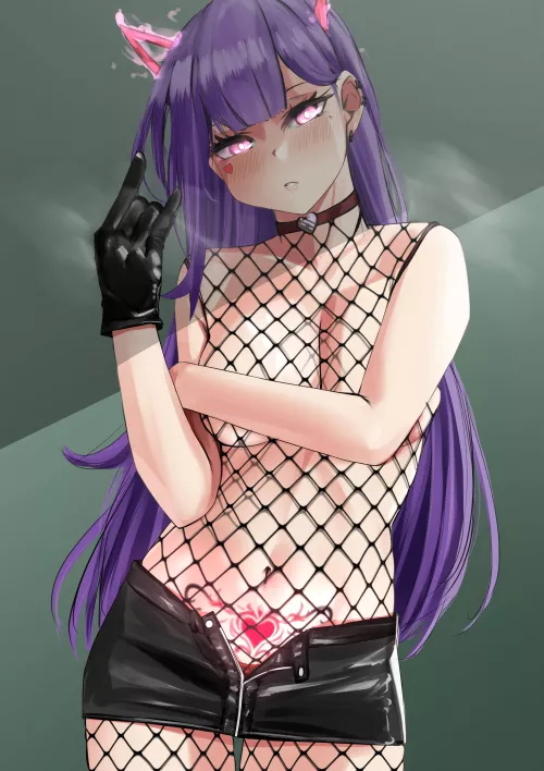 Akuma Nihmune Fishnet Lust (Pupi) [Indie virtual youtuber]