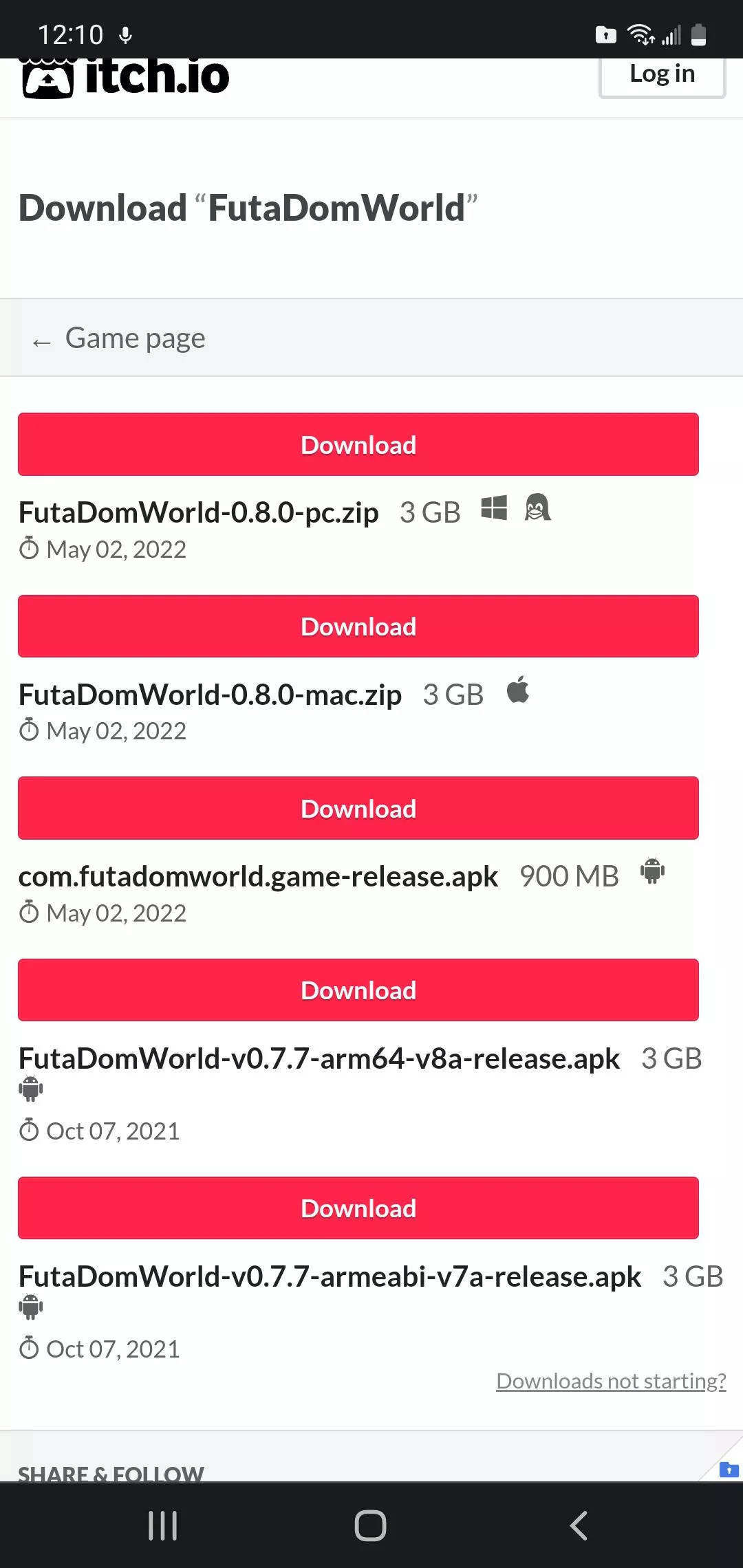 for android which one should I download the most updated with 900 mb or one of the 3 gb. Normally I would download the most updated but why is one bigger than the other?
