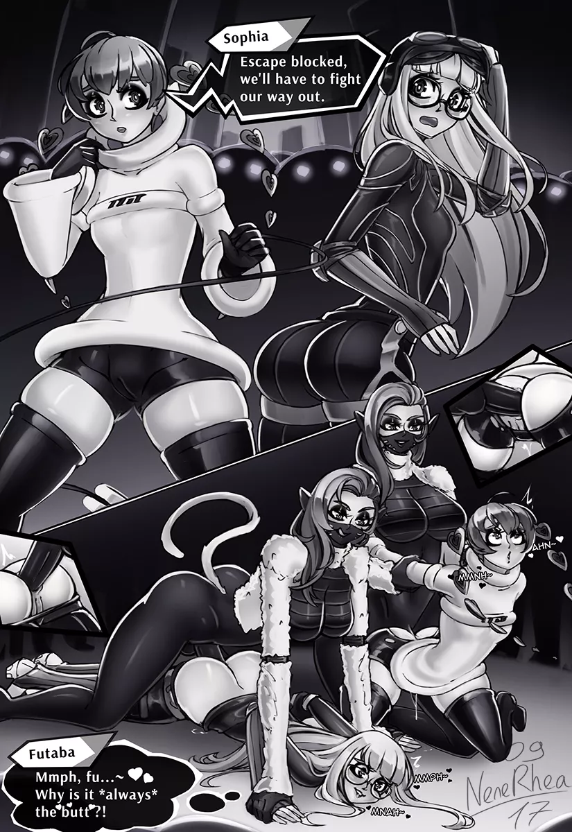 Futaba and Sophia getting in trouble (NeneRhea) [Persona 5 Strikers]