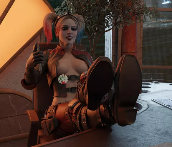 Harley Quinn jotting down your next fuck session (Radiant) [DC]