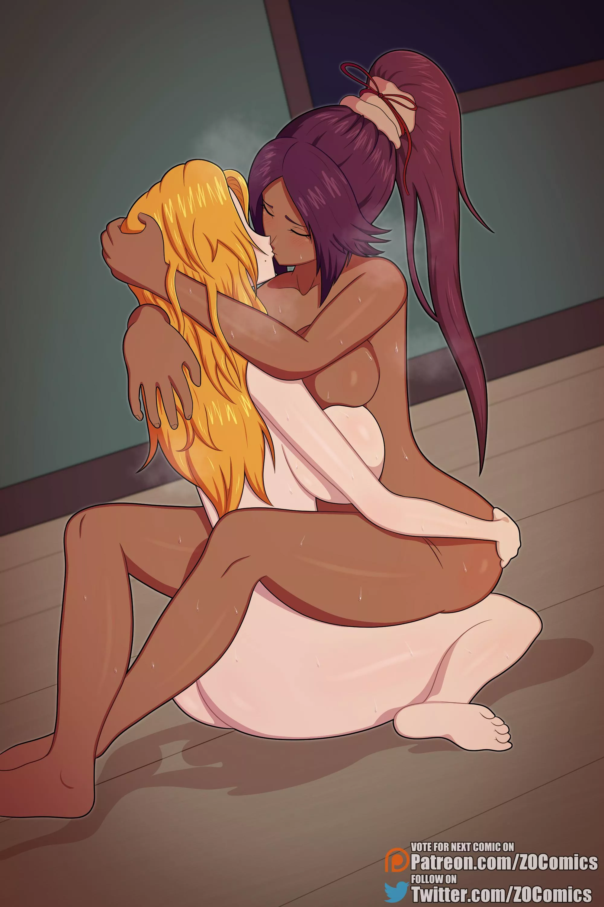 Rangiku and Yoruichi’s tryst (Z0Comics) [Bleach]