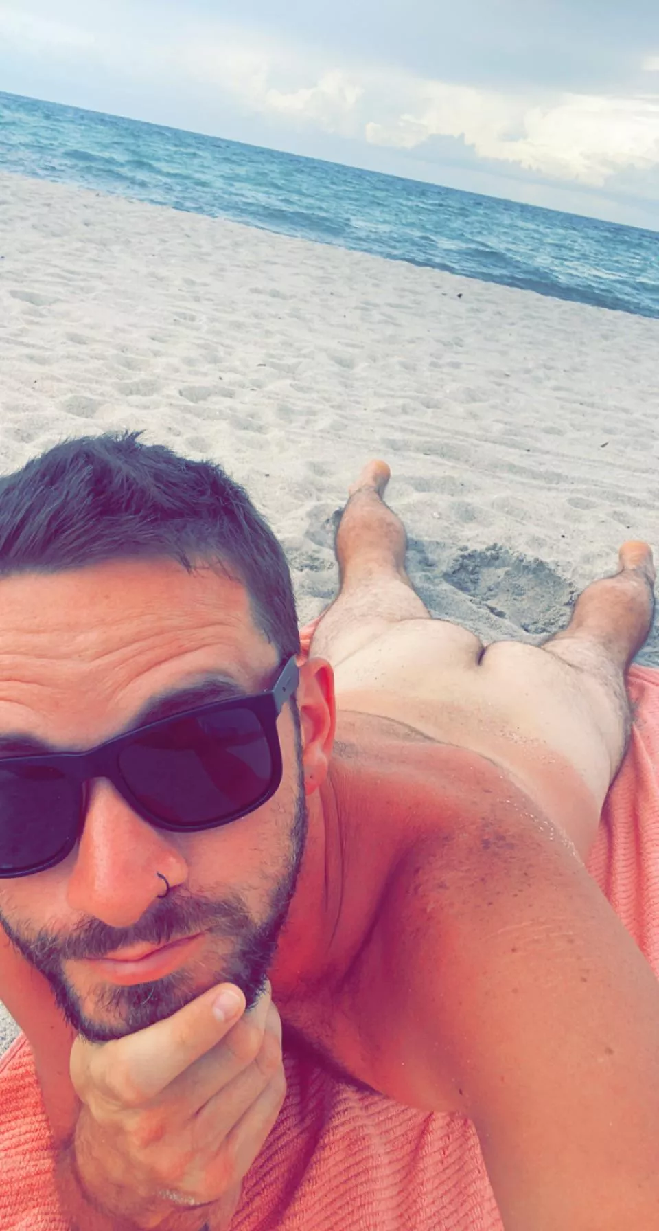 Working on my tan in South beach Miami. 🏖 ☀️