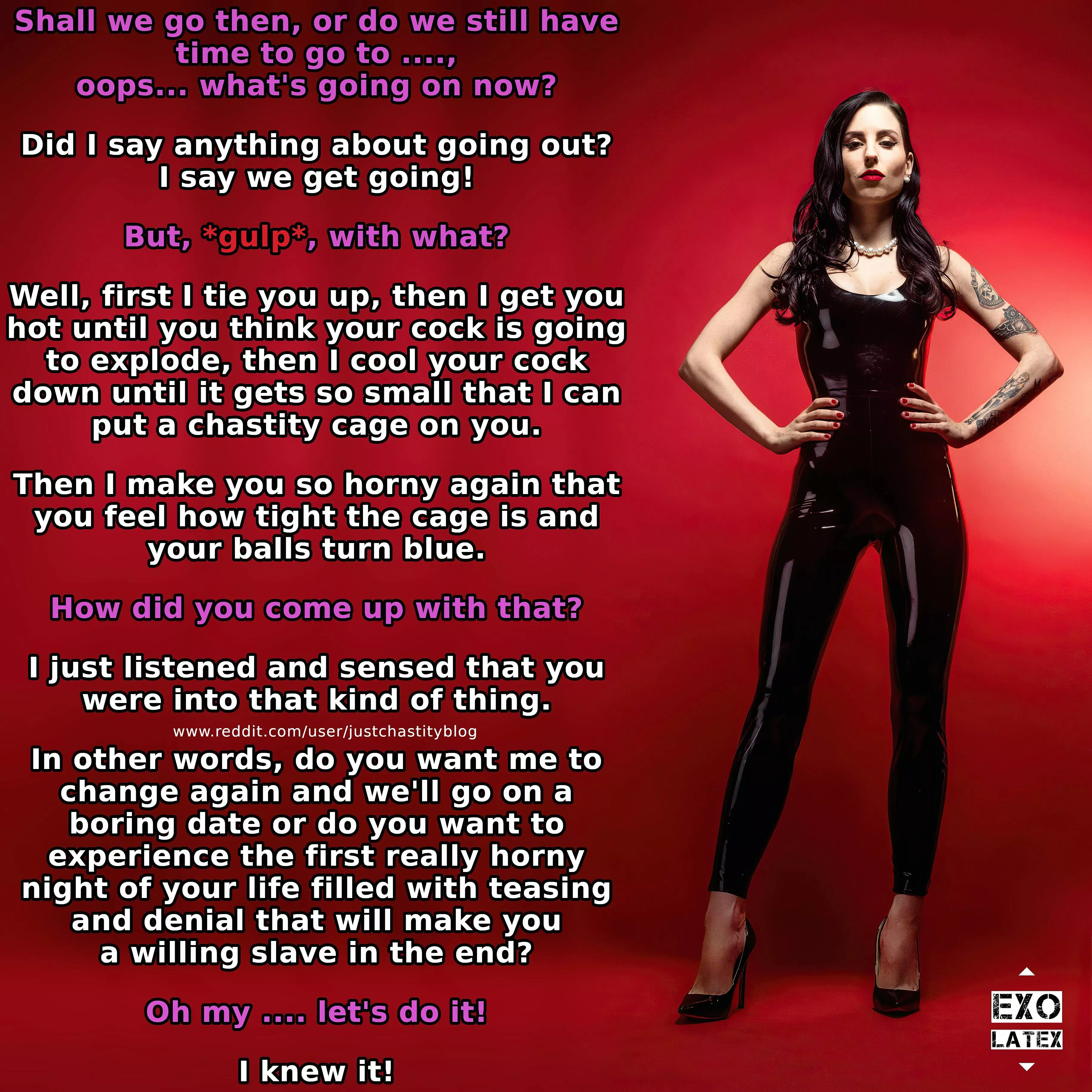 Has she always had the dominant streak or did you just tease it out? Maybe you will never know!