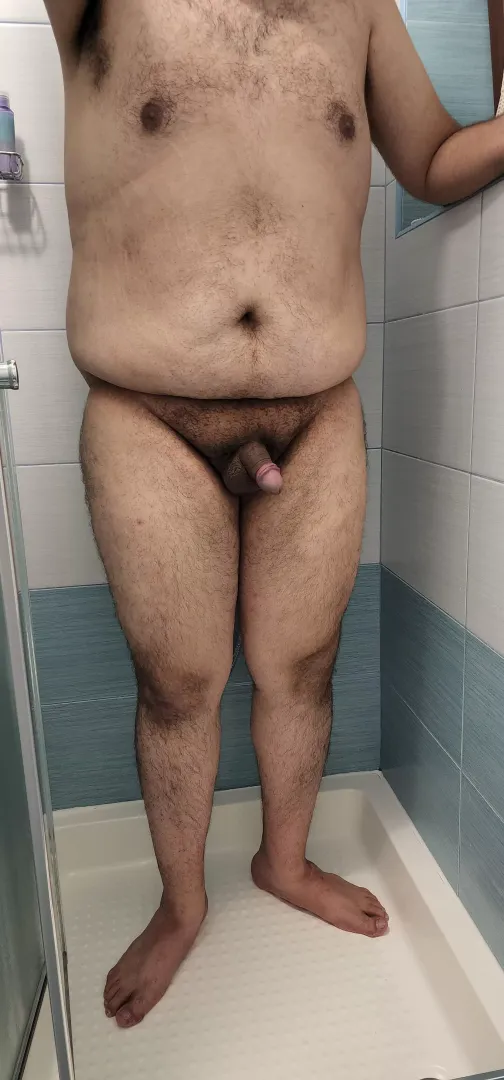 Shower might be a bit small for two, but we can make it work