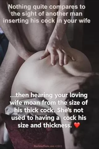 You know you can't help but start leaking from your tiny dick when you see her getting all horny for my cock! You know you can't help but start leaking from your tiny dick when you see her getting all horny for my cock!