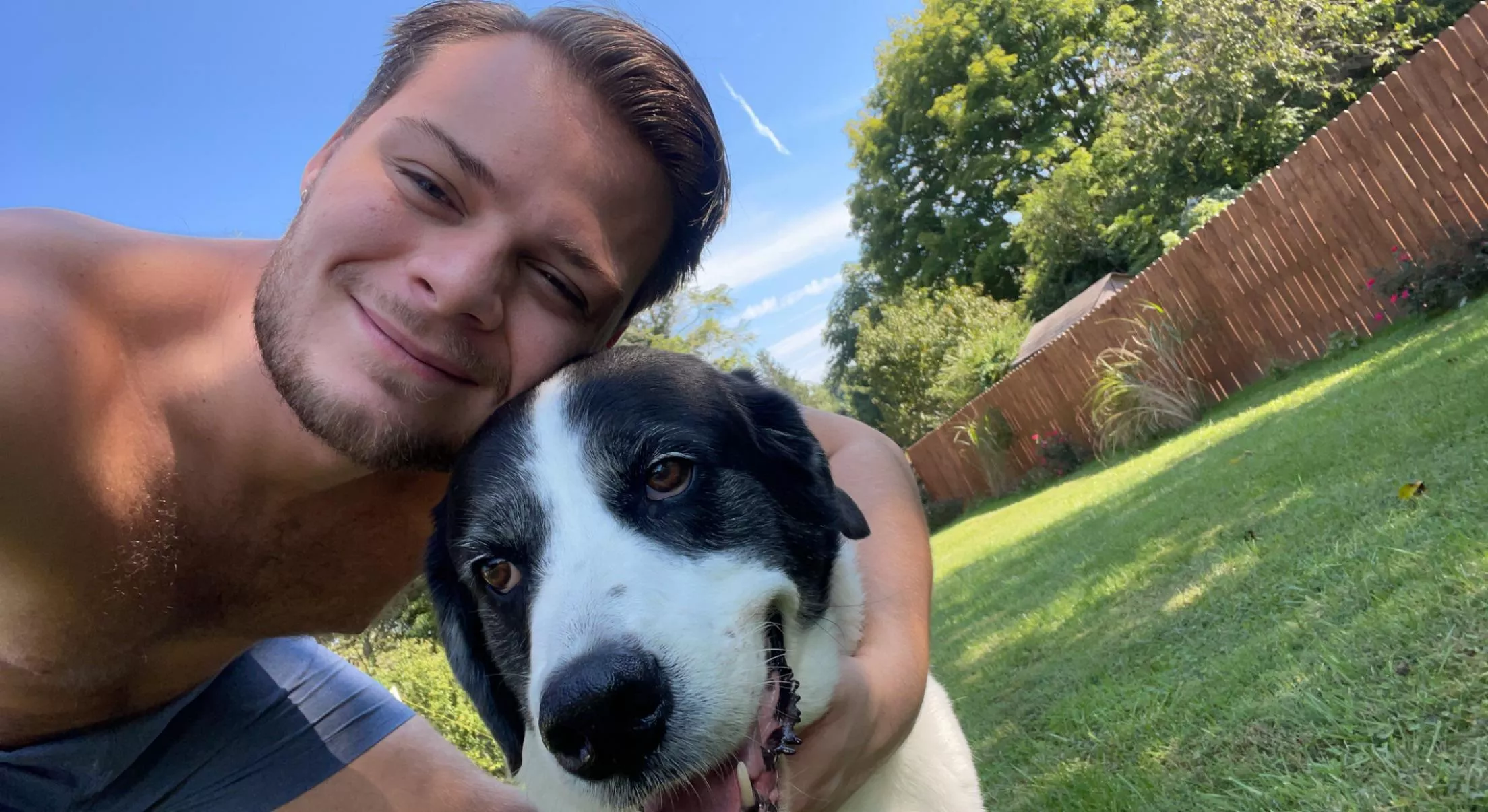 Been feeling very down lately, just trying to distract myself so here’s a pic of me and my pup