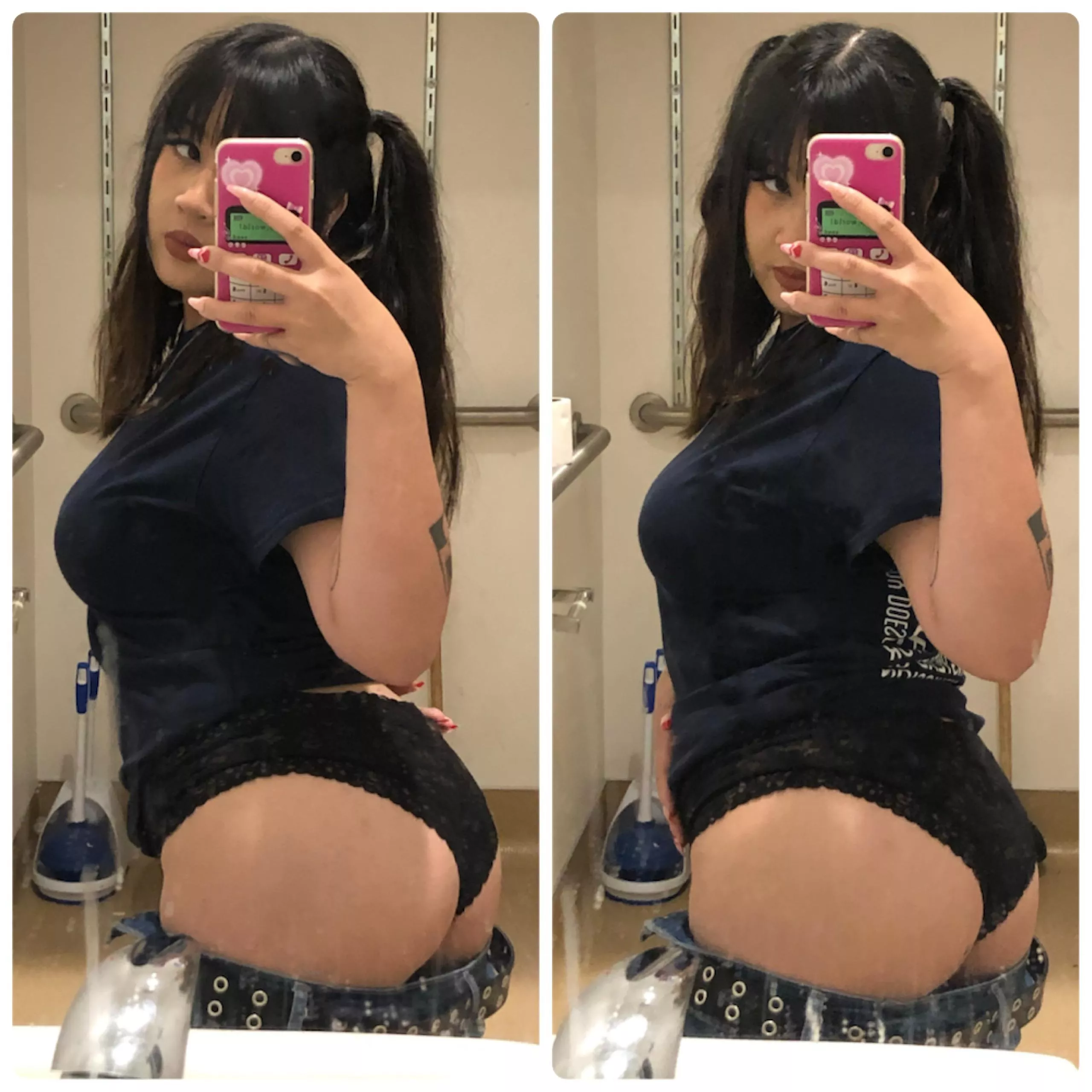 booty selfies in the work bathroom <3