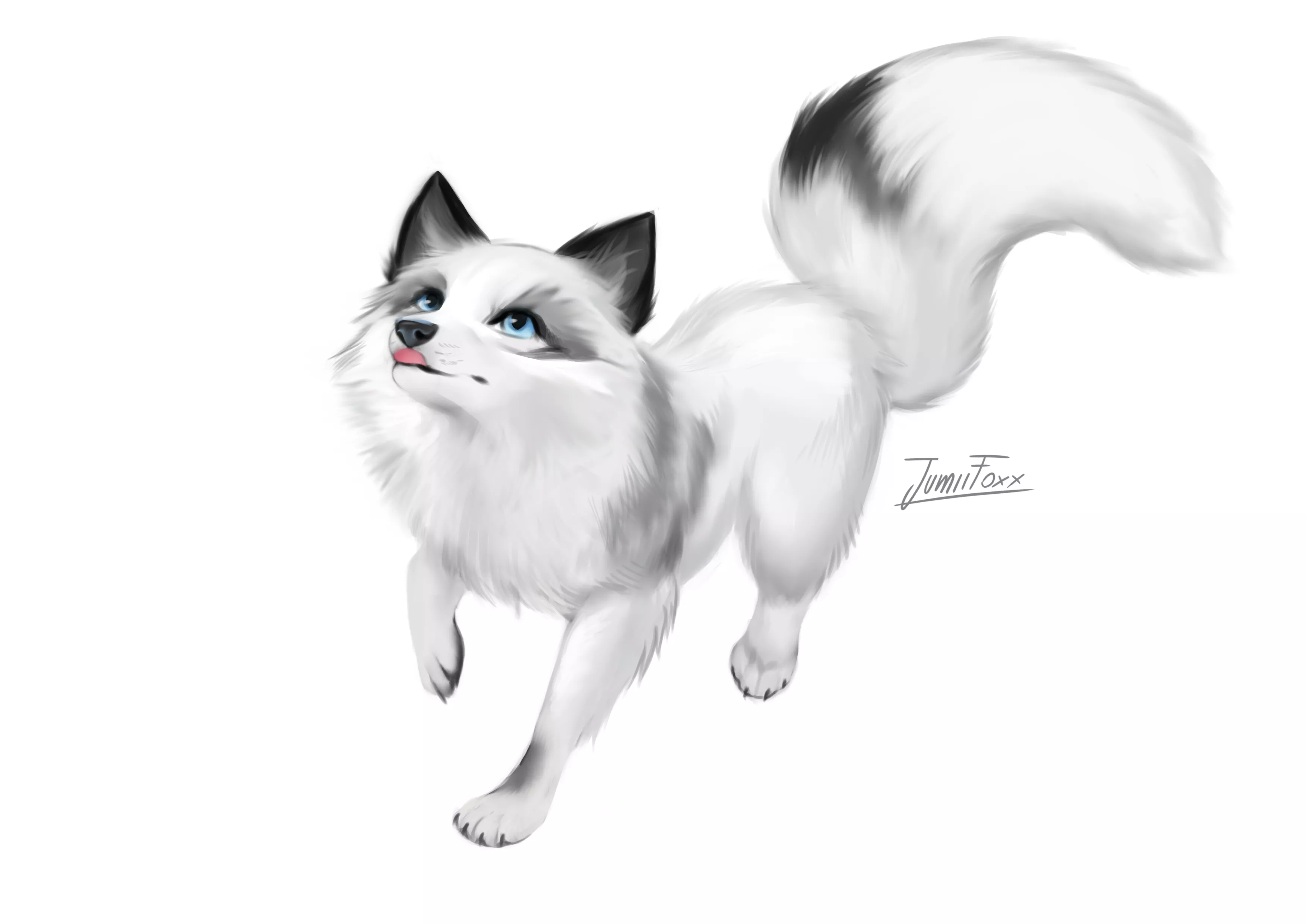 [COMMISSIONS ARE OPEN!!!] Yesterday was the National Fox day and I wanted to draw a little cute fox, I hope you like it 🦊