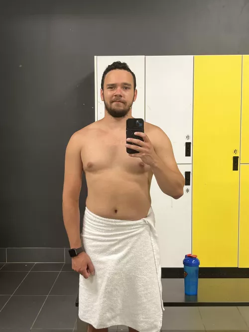 Here I am feeling good after the gym