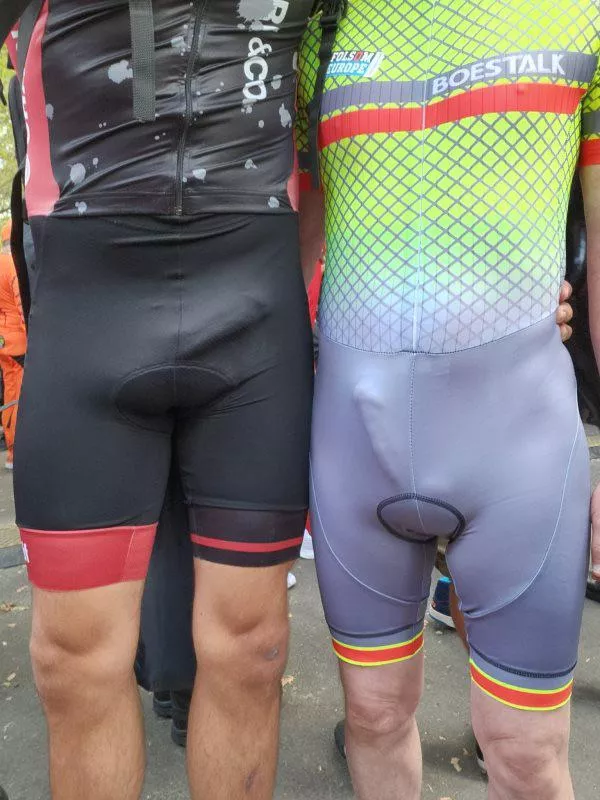 “In Lycra” …