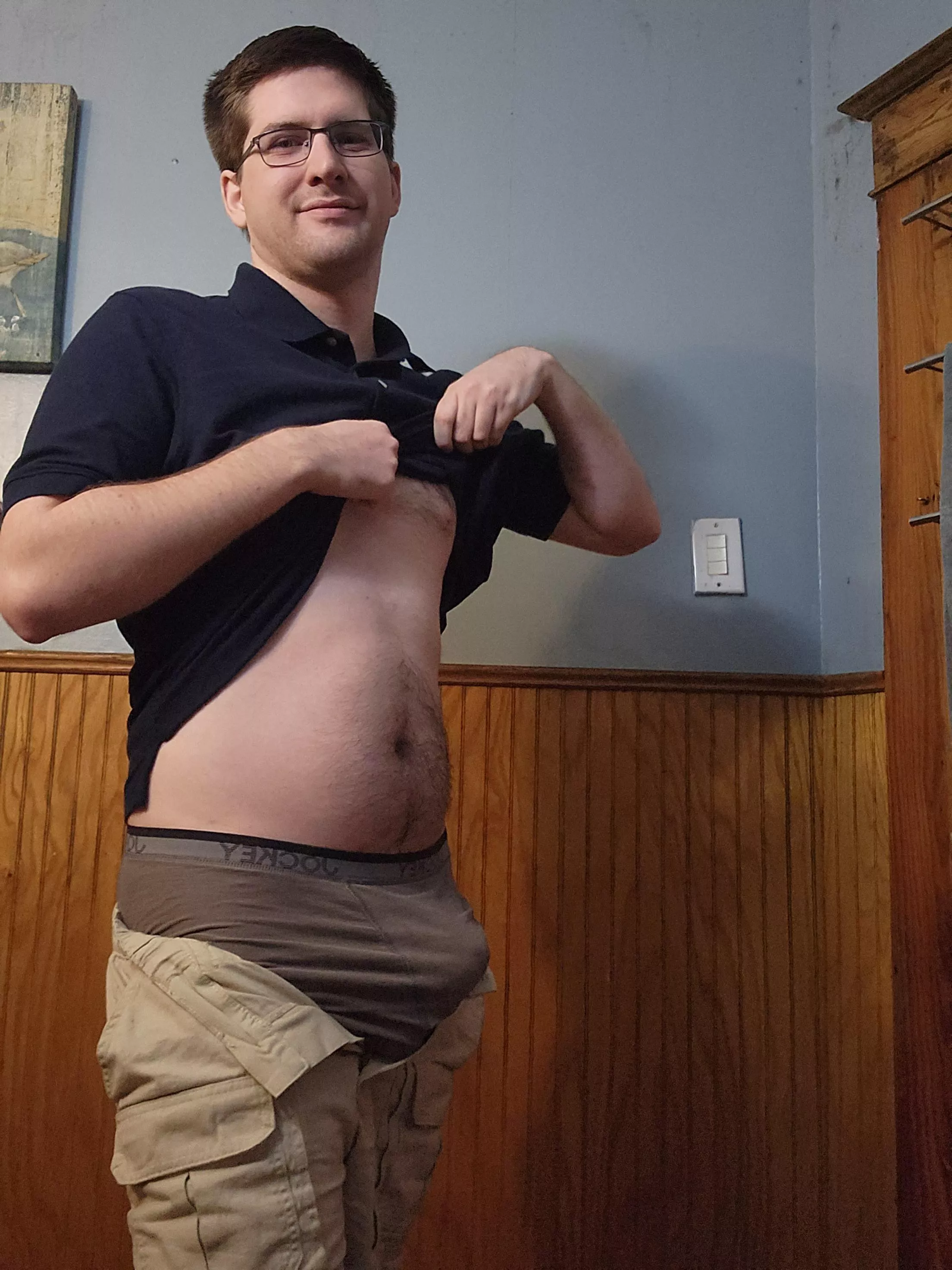 Finally Taking Off Some Clothes To Relax After A Long Day