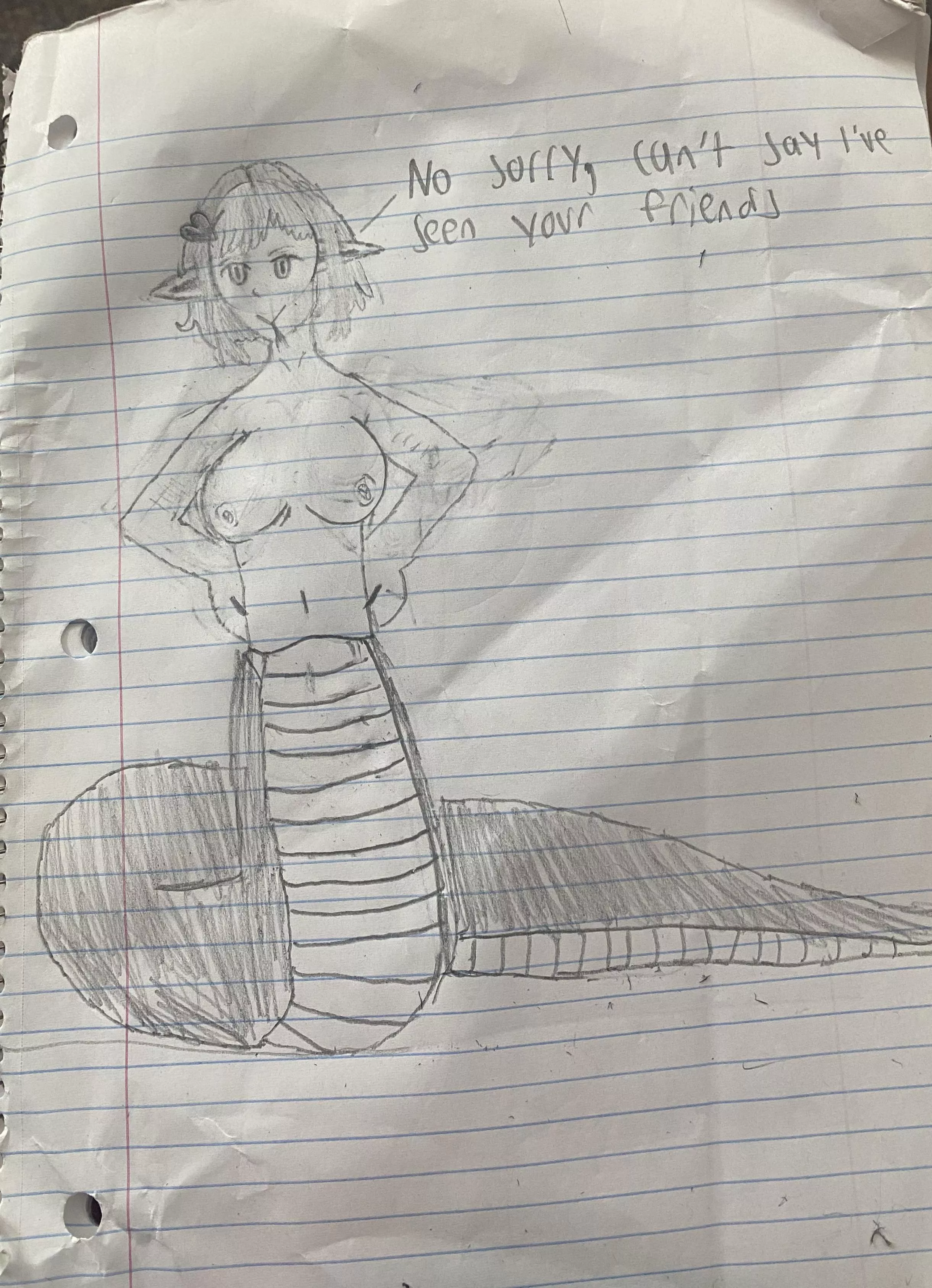 I finally created a Lamia OC! Her name is Bea!