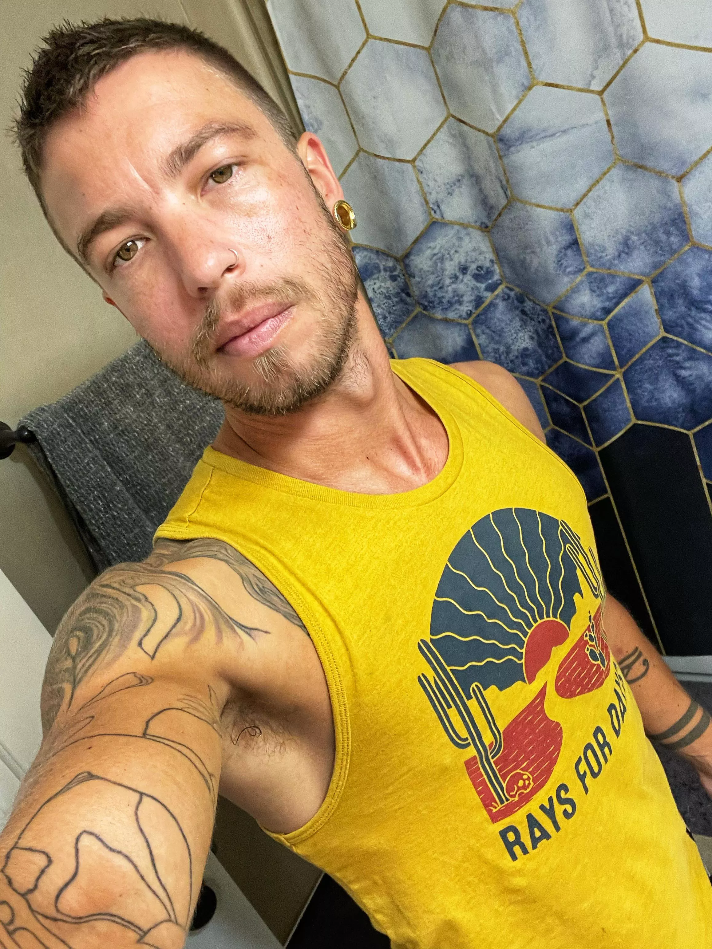 I spent entirely too much money on this tank top because it’s my favorite color and it fits me well. What do you think?