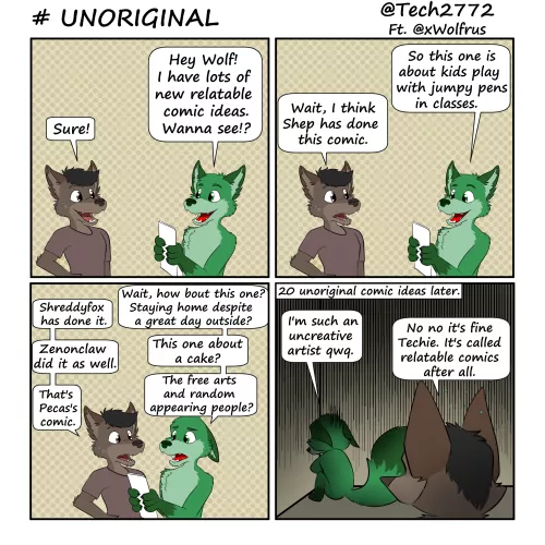 thinking of original ideas are hard. (@Tech2772)