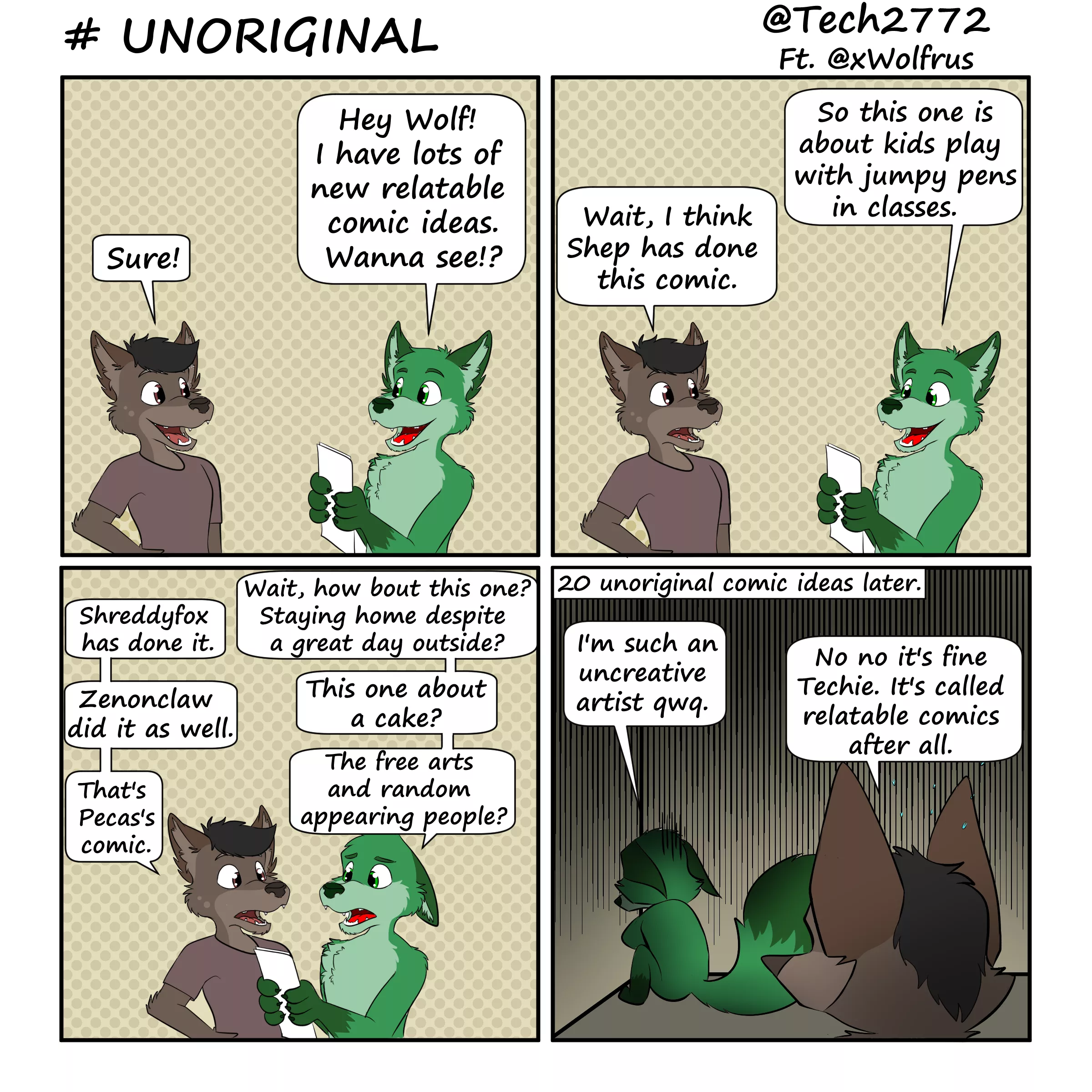 thinking of original ideas are hard. (@Tech2772)