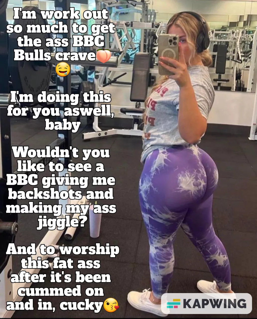 You asked your gf why she works out so much You asked your gf why she works out so much