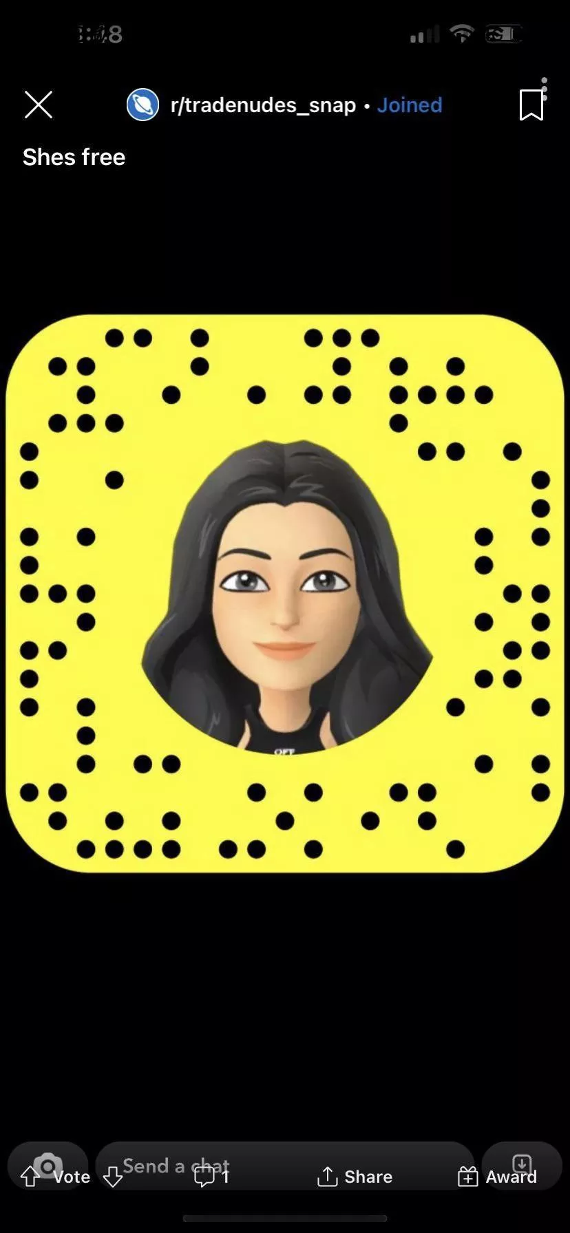 Add her she’s free Add her she’s free