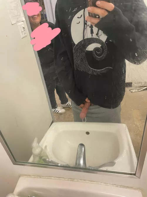 Literally got caught in public bathroom…