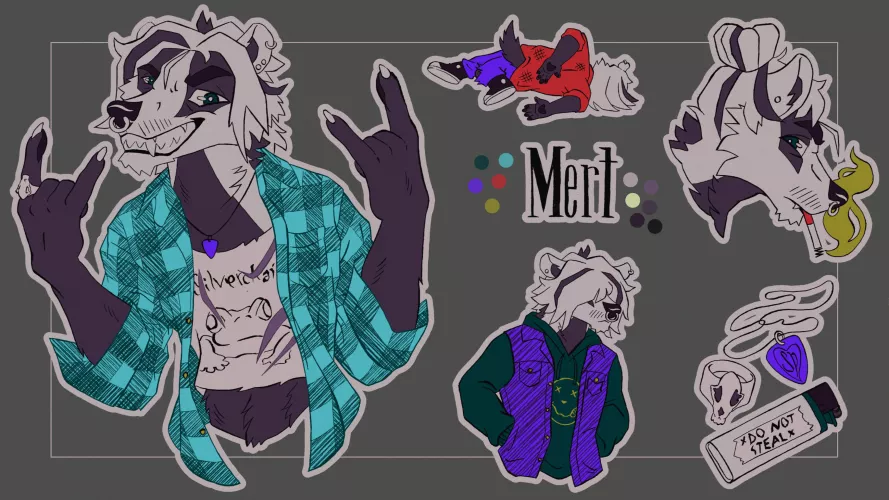 NEW SONA ALERT! I really wanted a badger now so Mert came to life! I'm so happy on how he came out :3 (art by me)