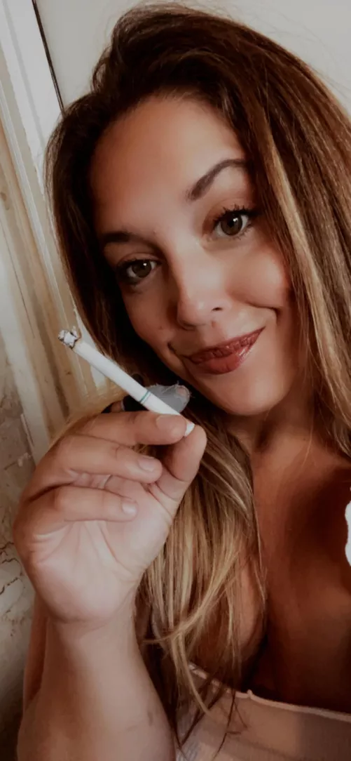 Puff on in the sense of fumes 💨🚬