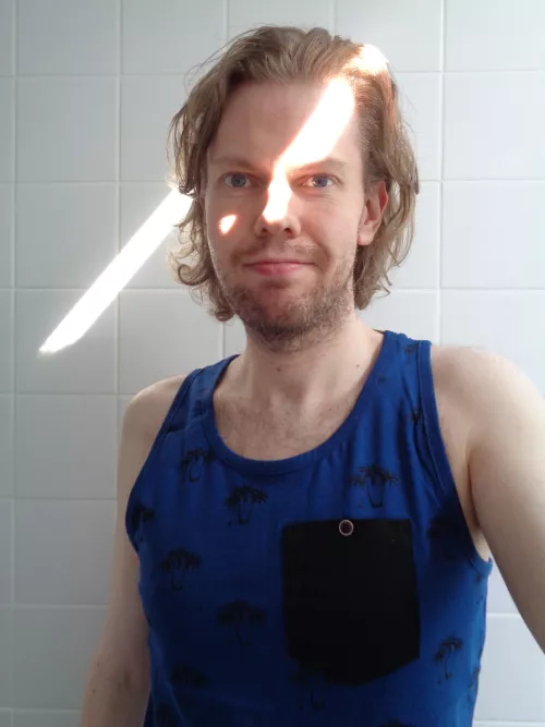 Throwback photo of me with lockdown hair - I felt like I could be Link riding Epona in this selfie! ;)