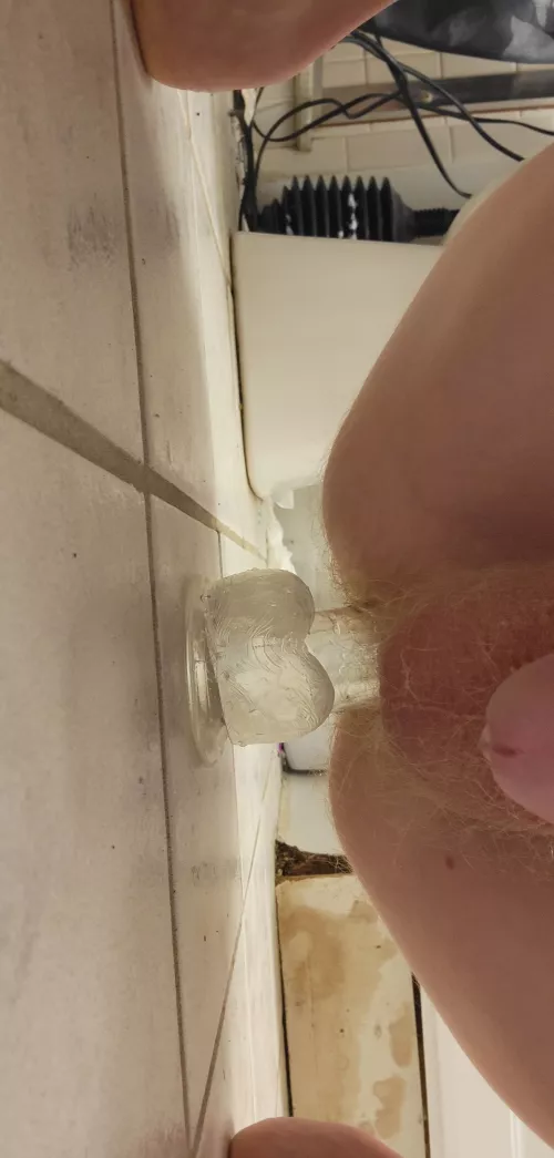 Took my first dildo today, it was 7 inches deep inside of me 🥵