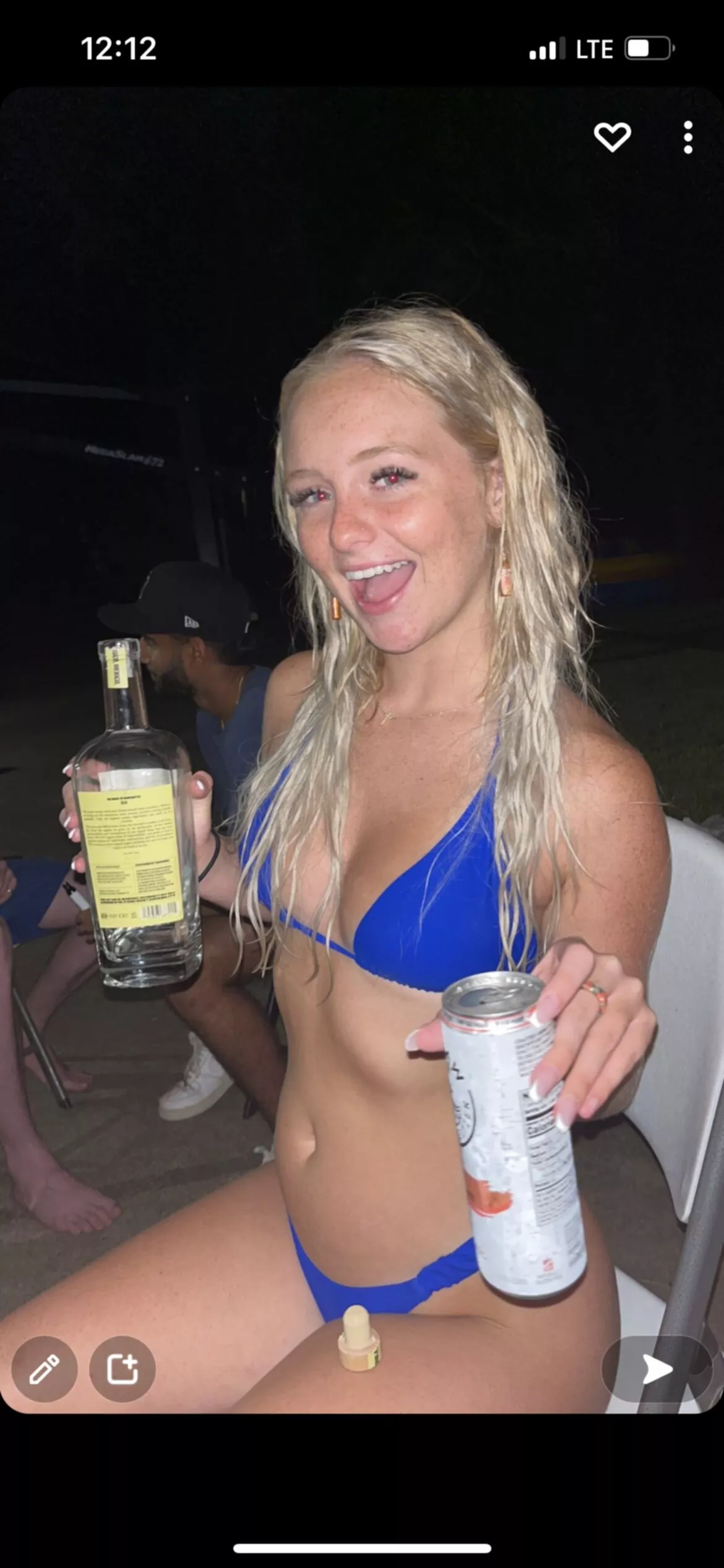 Boozin' in a bikini