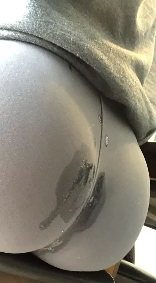 Couldn’t even wait for me to take my pants off!