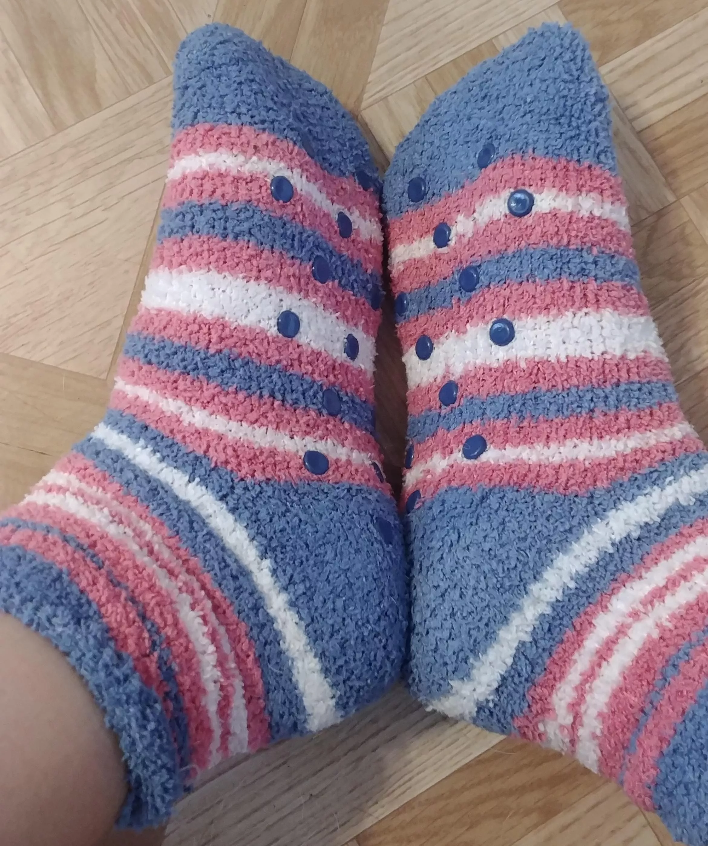 [selling] Fuzzy stripey socks for a lucky buyer!