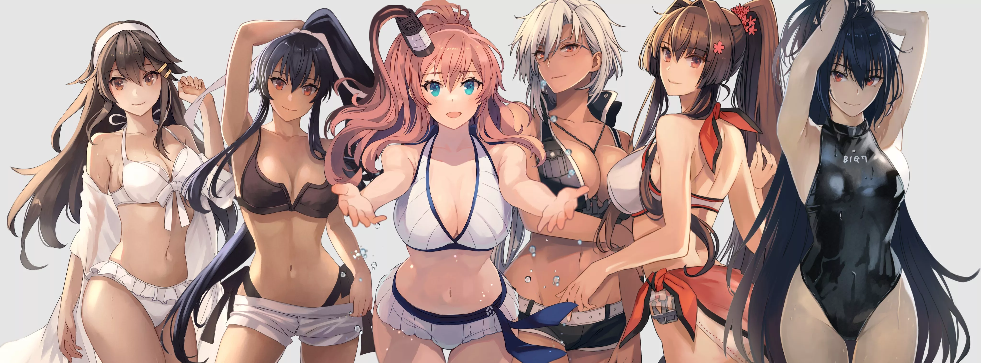 Spending the last of summer with some shipgirls (skchkko)[Kancolle]