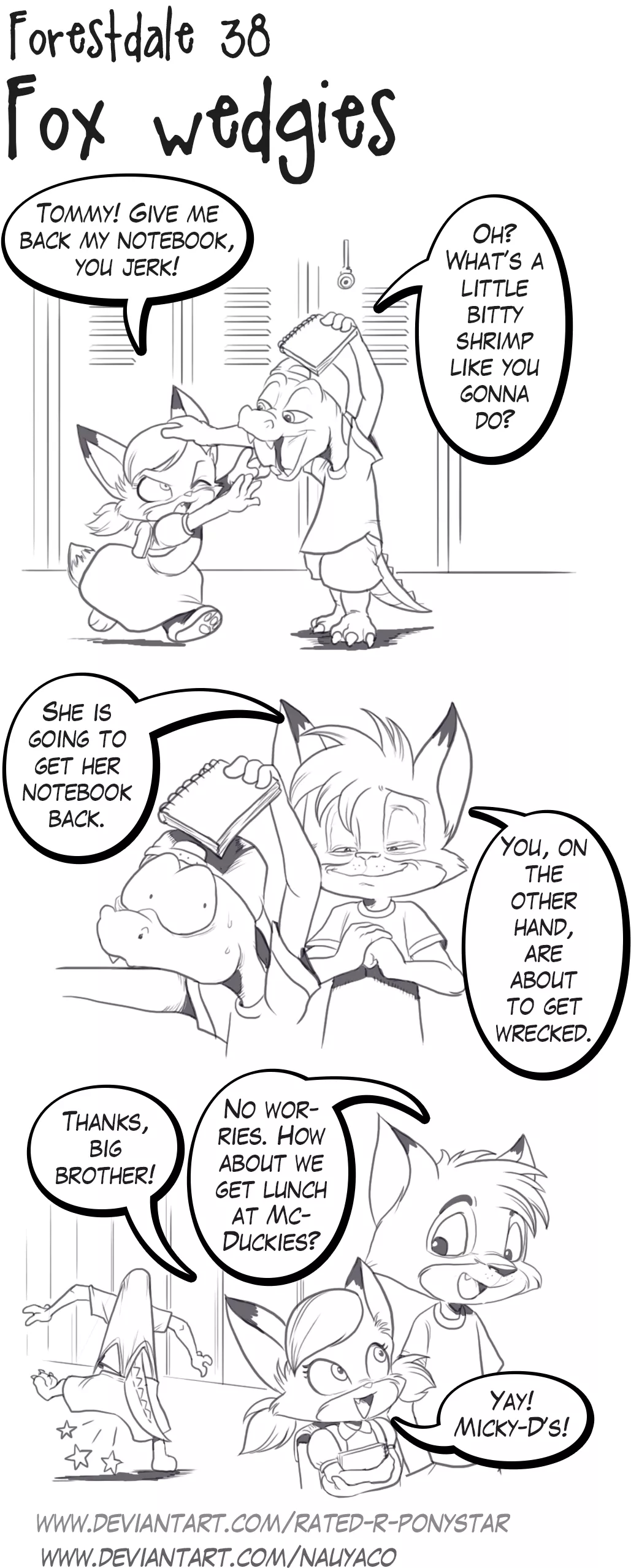 Forestdale 38: Fox Wedgies (By Nauyaco and Talos Lives, source in comments)