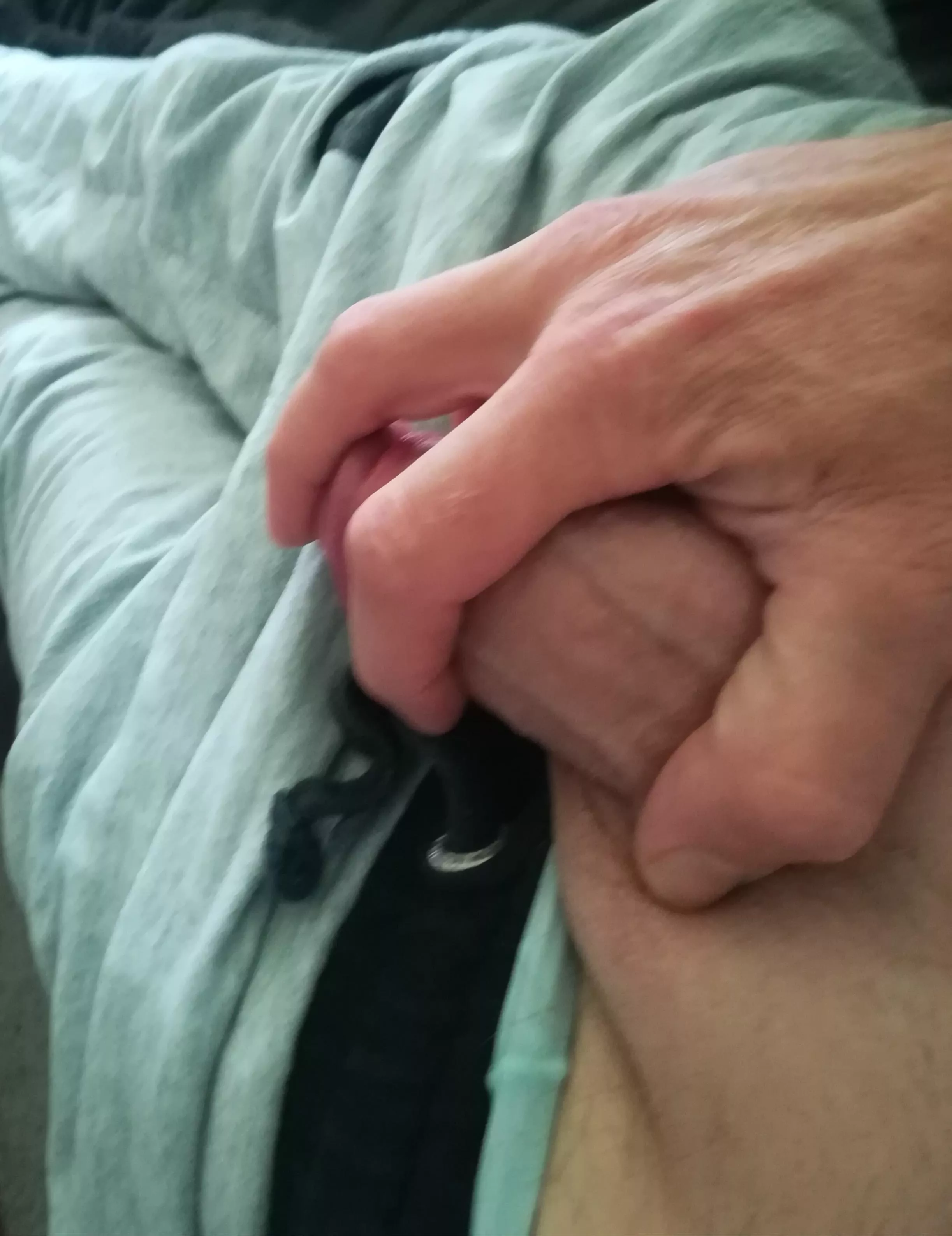 Grab my semi hard dick and make it rock hard please [46]
