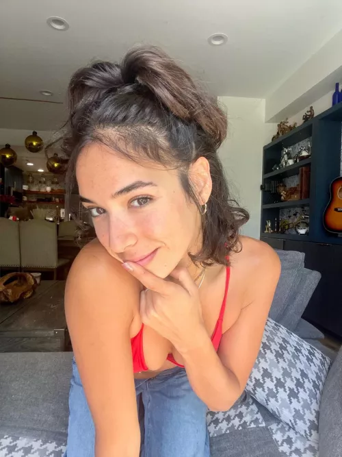 I know I'm not naked here.. But I hope I still look cute tho.. 🙈