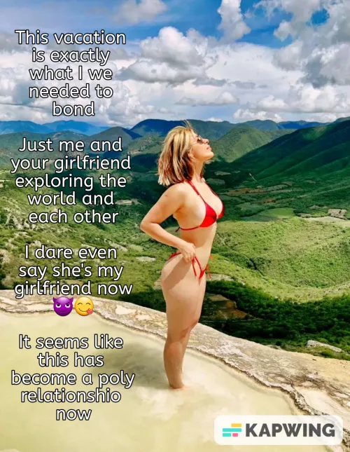 Vacation between your girlfriend and bull has brought them closer ❤️