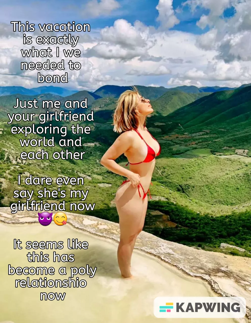 Vacation between your girlfriend and bull has brought them closer ❤️ Vacation between your girlfriend and bull has brought them closer ❤️